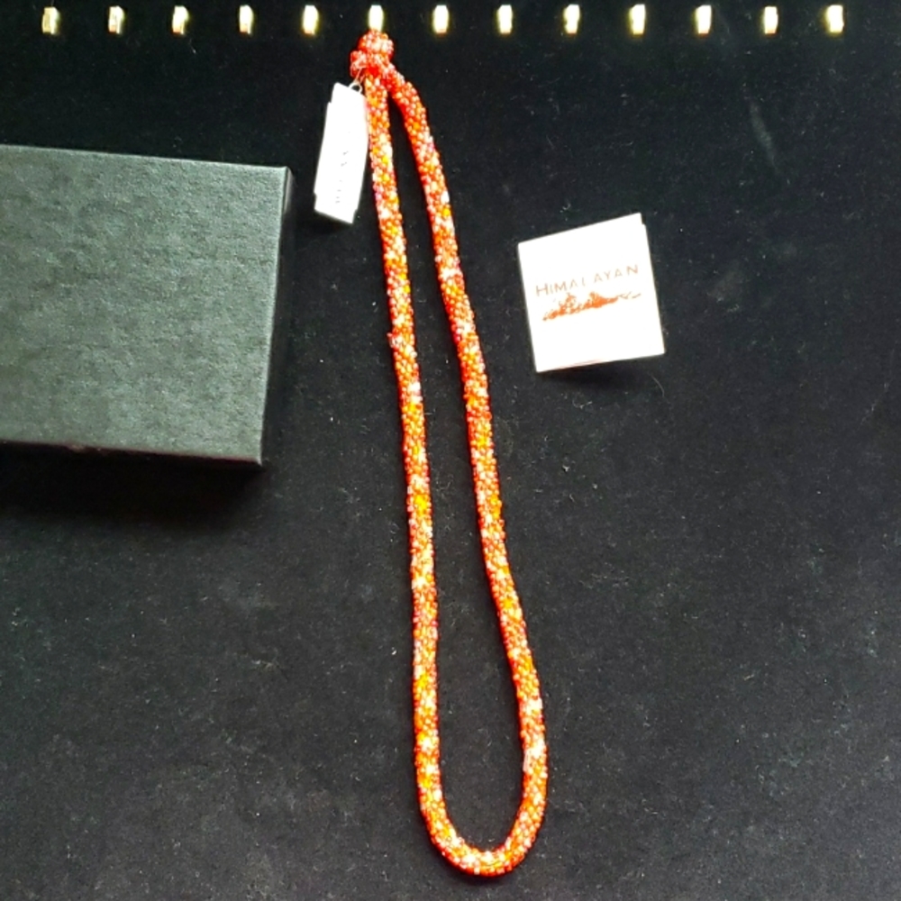 NEW Himalayan Gems Seed Beaded Necklace Nepal